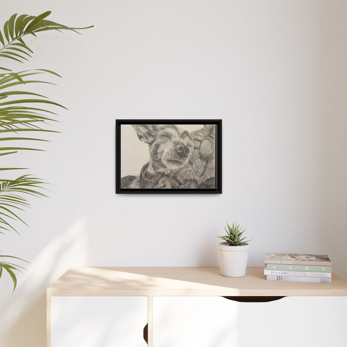 Love needs no address  Matte Canvas (Framed)
