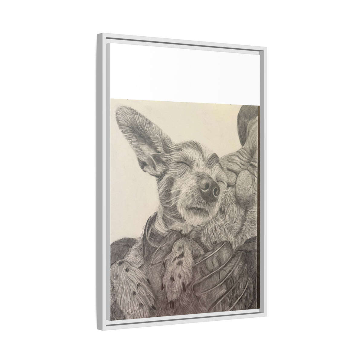 Love needs no address  Matte Canvas (Framed)