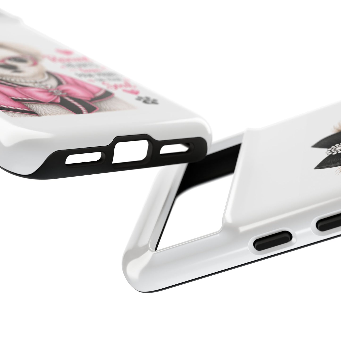 Rescued Hearts Paw Prints Phone Case