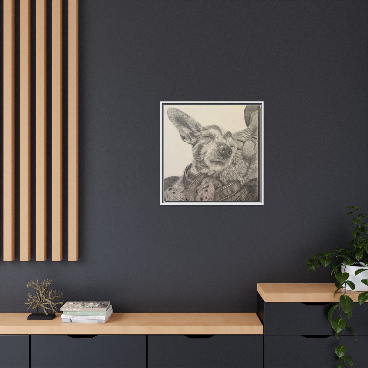 Love needs no address  Matte Canvas (Framed)