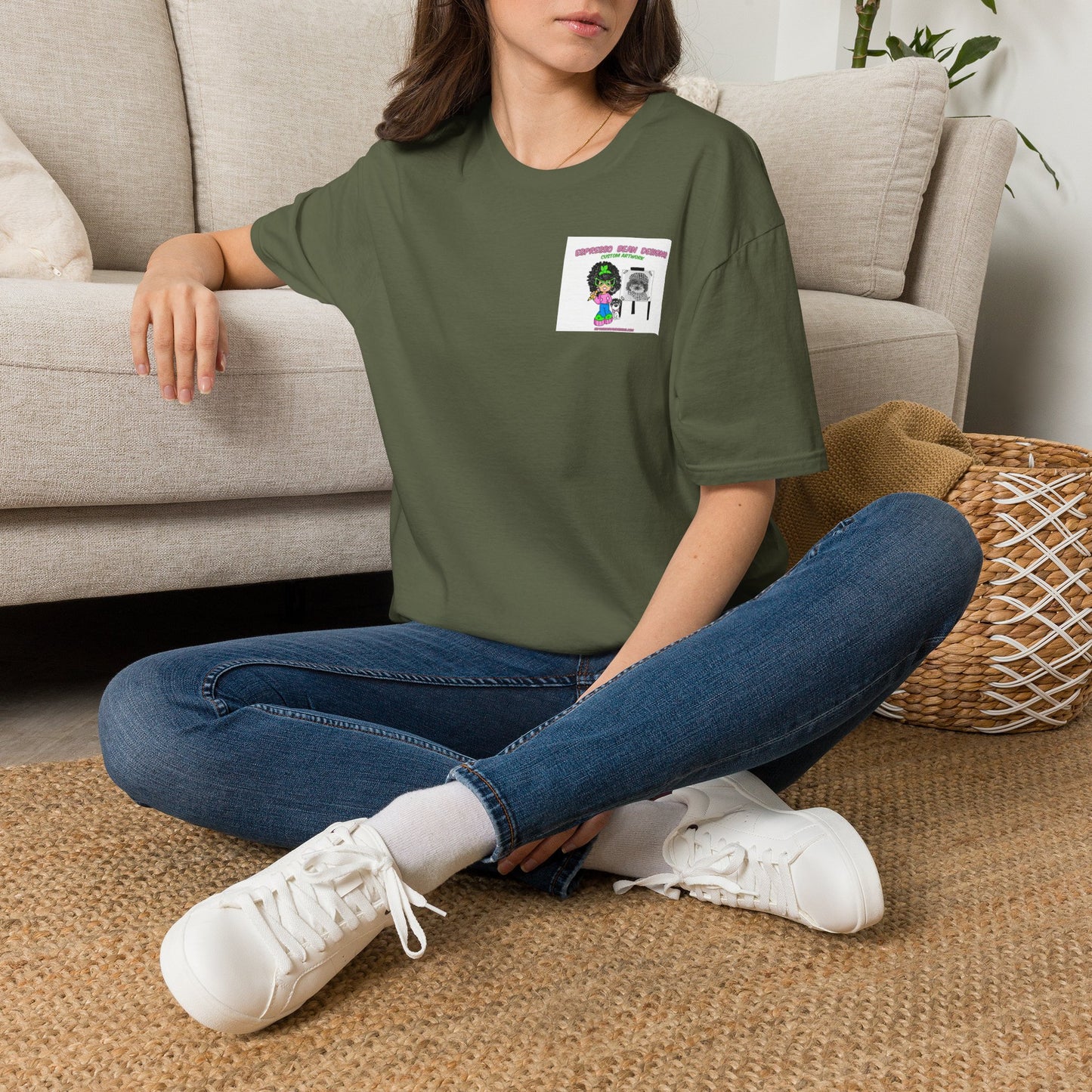 T-Shirt. Not spoiled just loved. Spirit a real rescued doggie