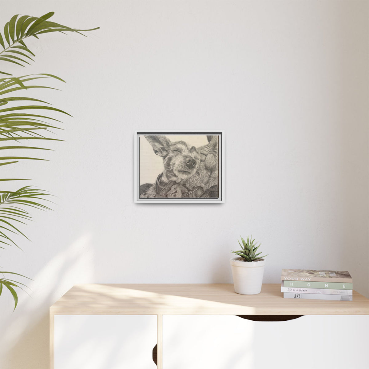 Love needs no address  Matte Canvas (Framed)