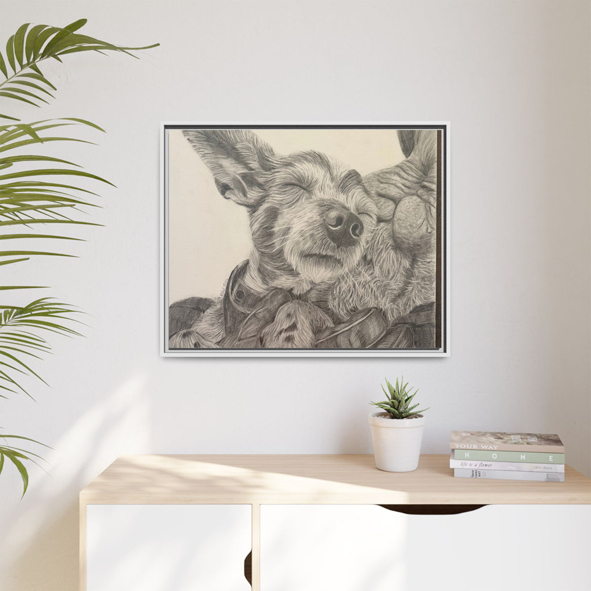 Love needs no address  Matte Canvas (Framed)