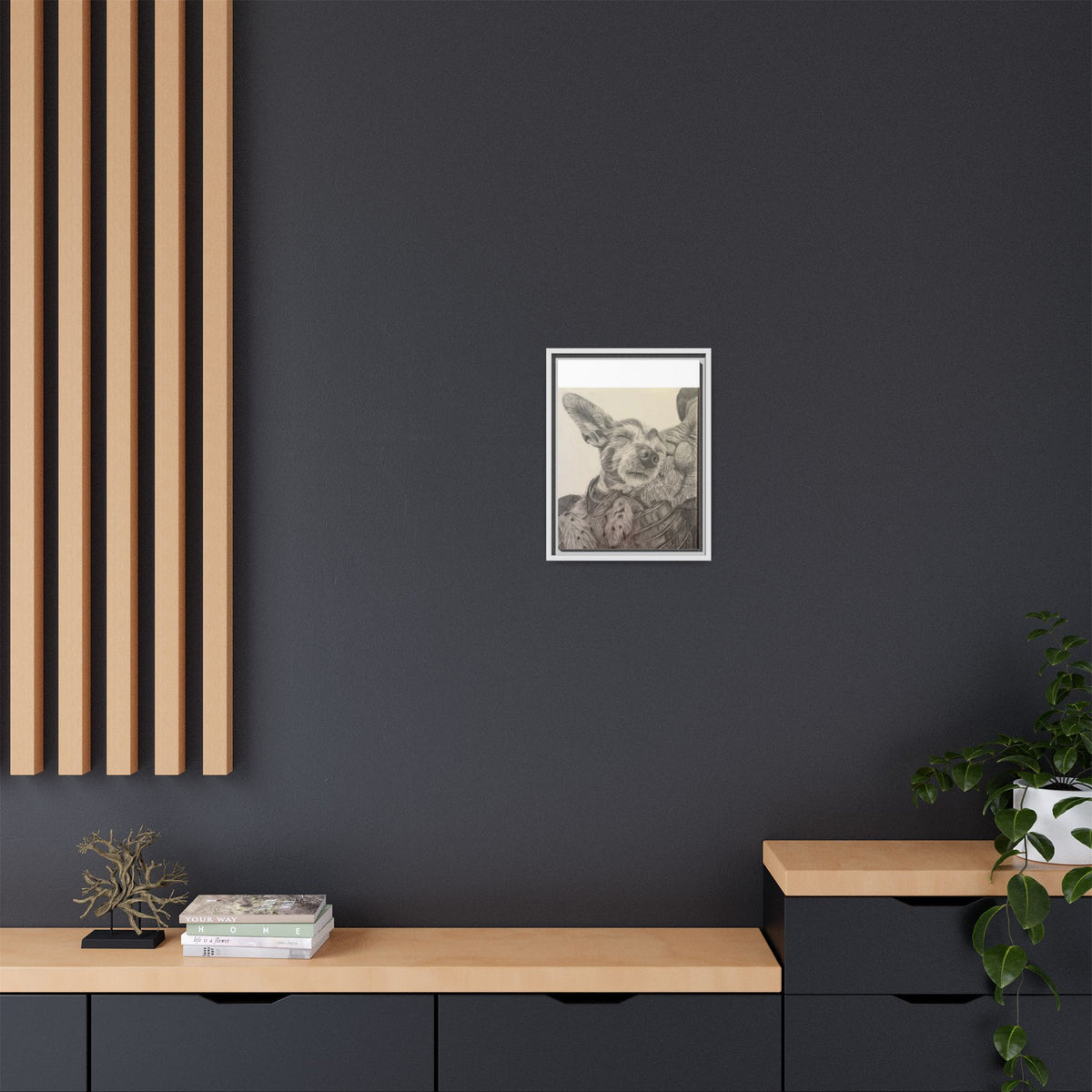 Love needs no address  Matte Canvas (Framed)