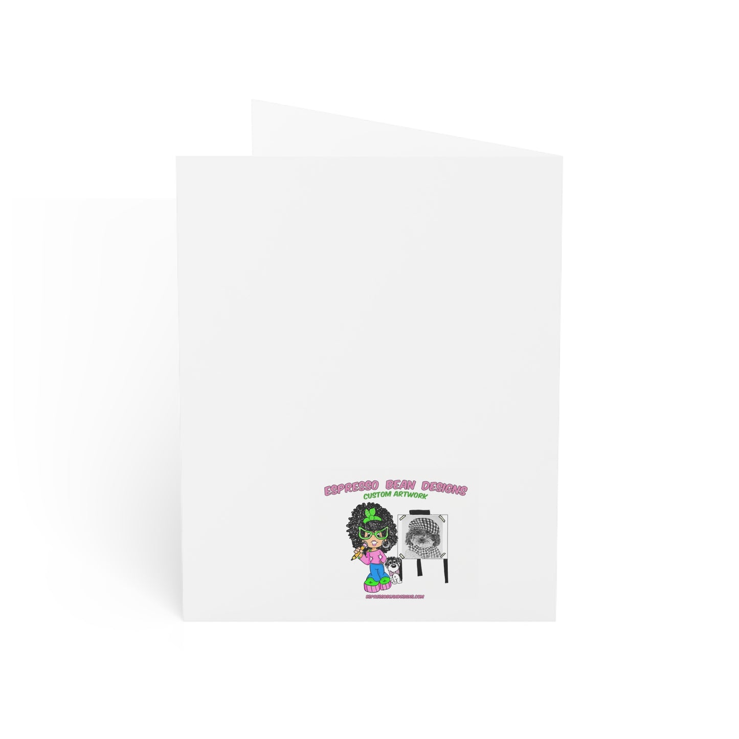 In Loving Memory Pet Sympathy Greeting Card — Butterfly Dog Memorial Card (1/10/30/50 pcs)