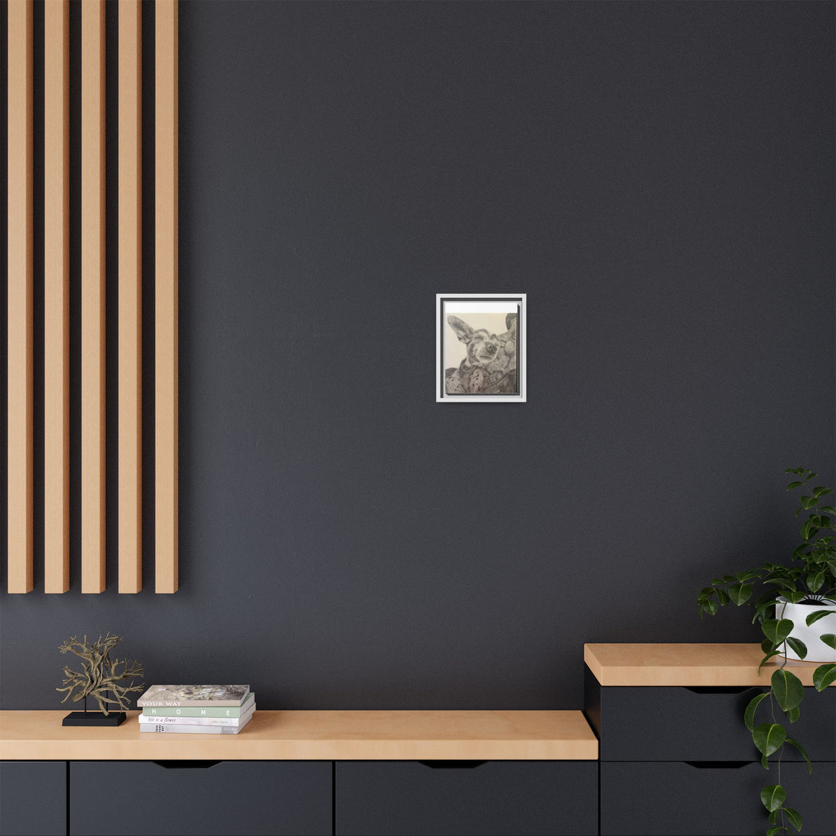 Love needs no address  Matte Canvas (Framed)