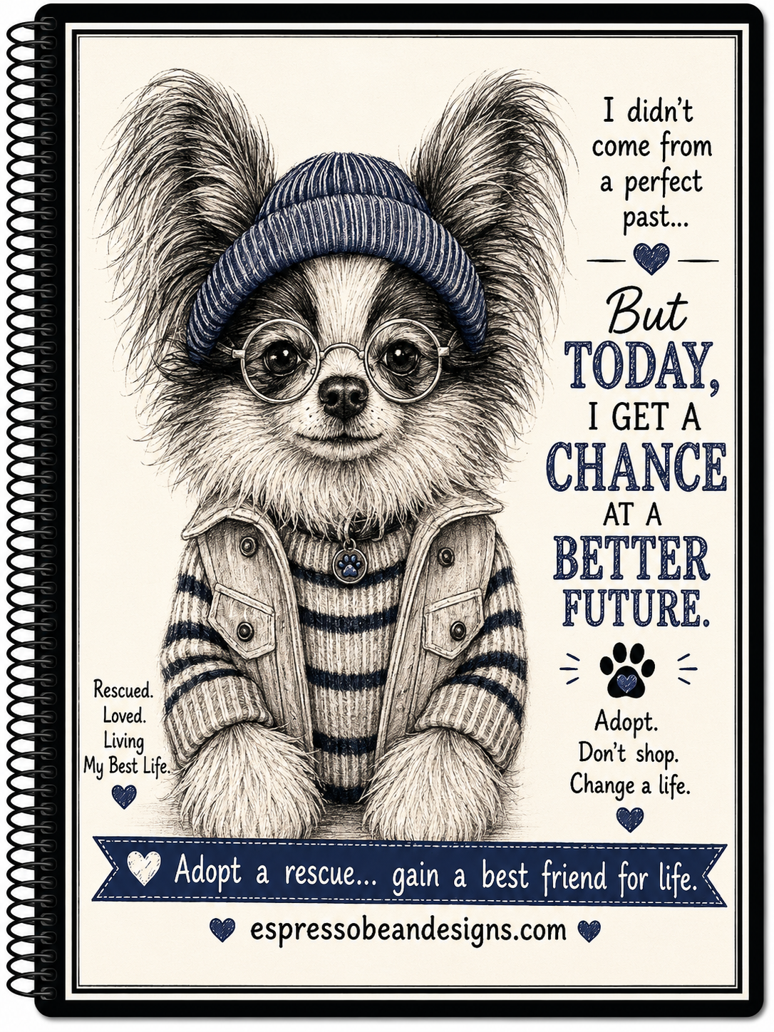 Theo – 5” × 7” Spiral Notebook
