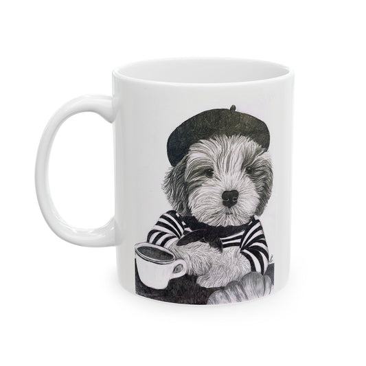 Pierre rescue from Sophia’s Gracie Ceramic Coffee Cup (11oz, 15oz)