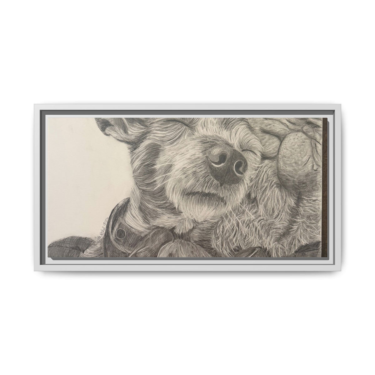 Love needs no address  Matte Canvas (Framed)