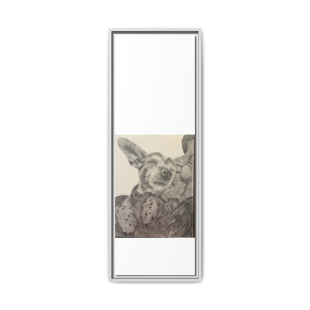 Love needs no address  Matte Canvas (Framed)