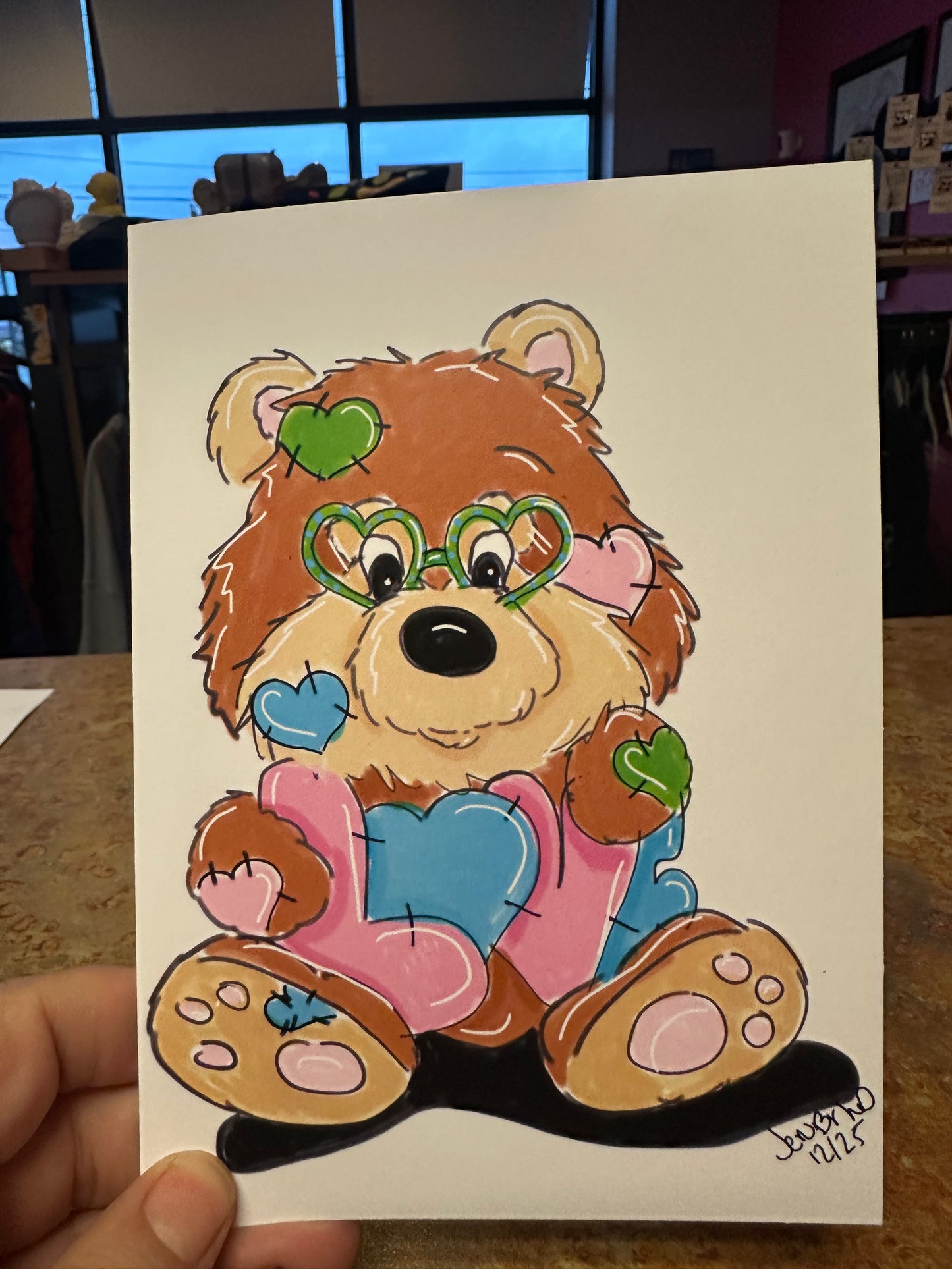 Love you. Teddy bear