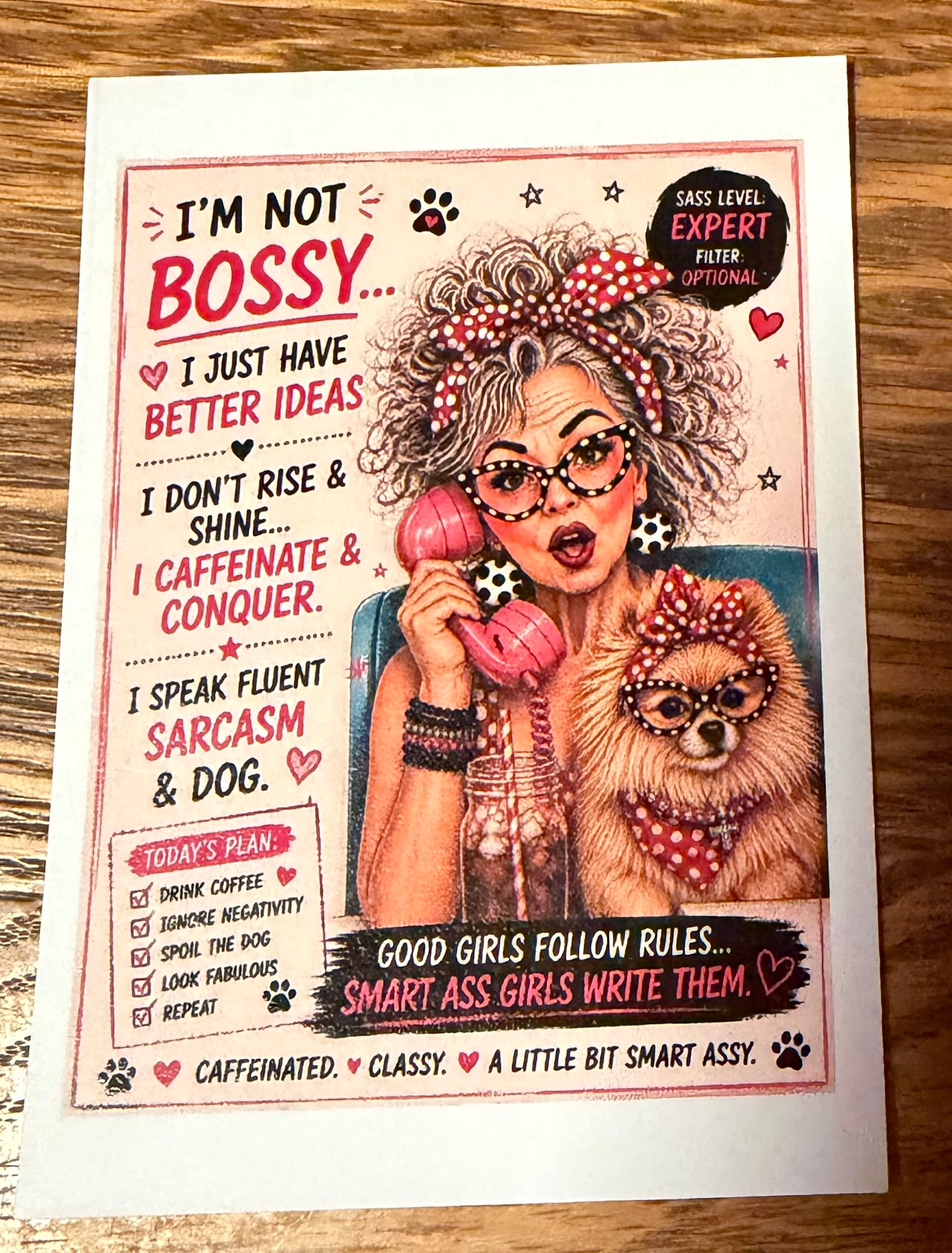 Bossy? I Just Have Better Ideas. – Limited Edition Mini Print