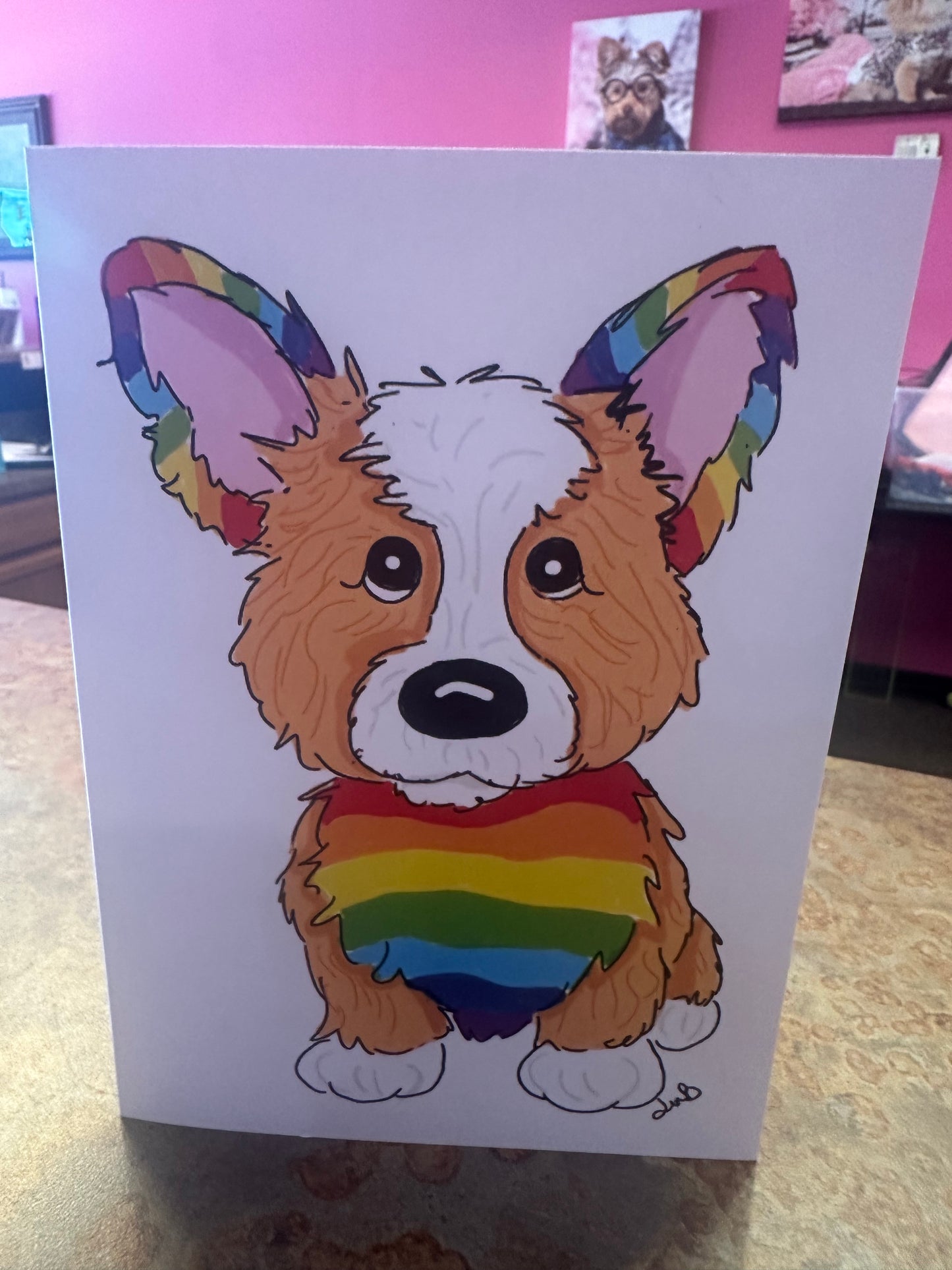 Rainbow Corgi. Love collection