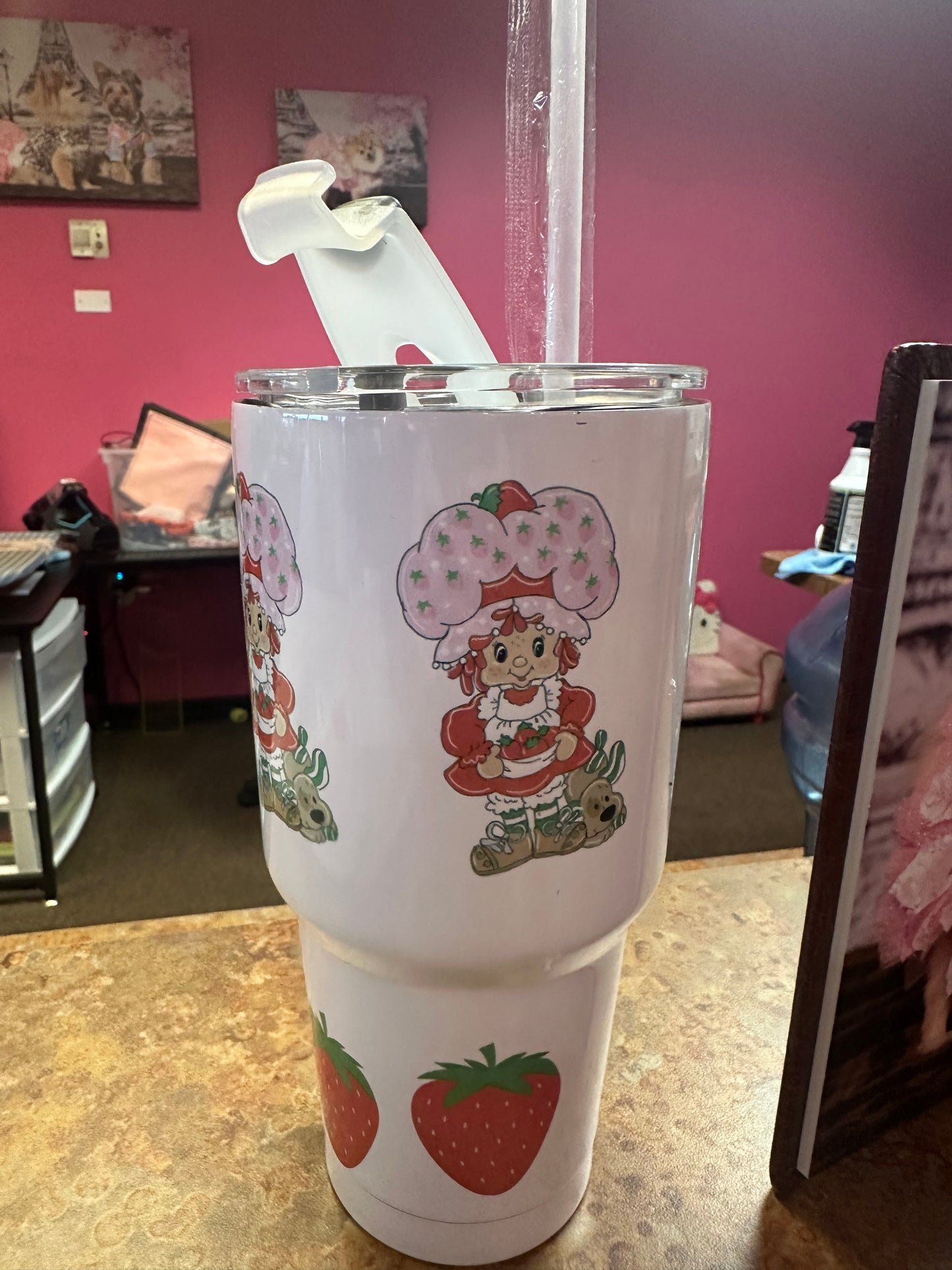 30 ounce strawberry shortcake tumbler