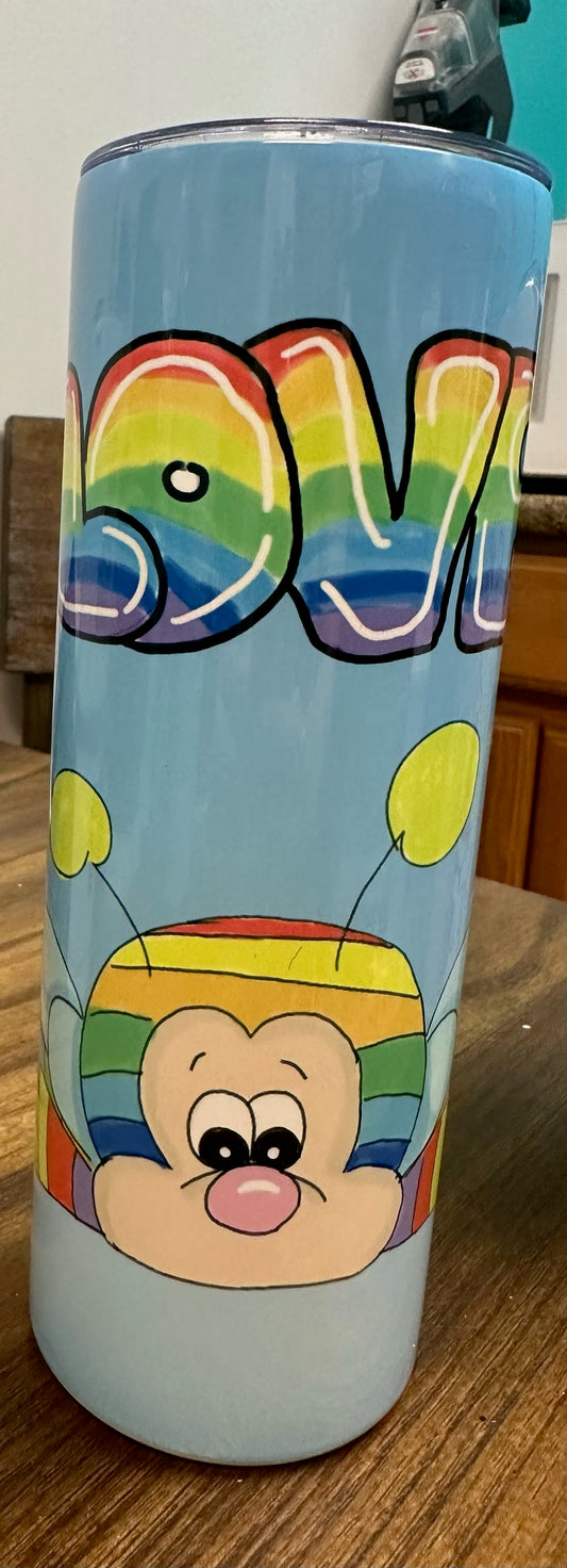 20 ounce love bug tumbler