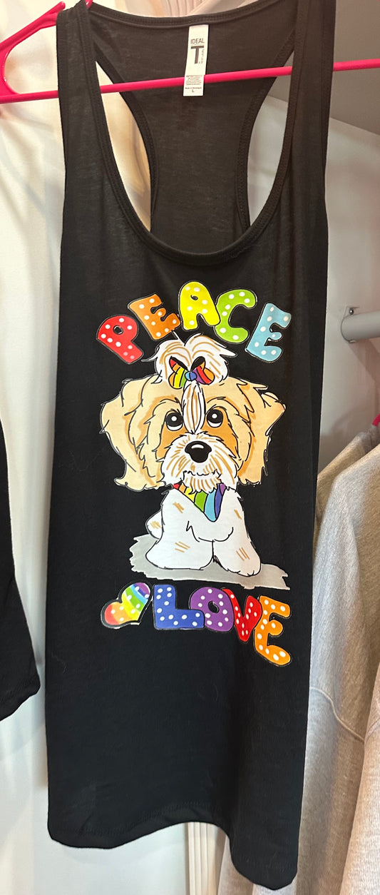 Peace Love tank top