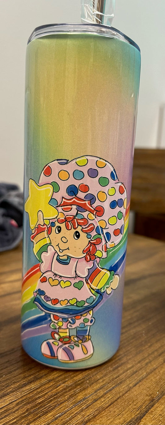 20 ounce rainbow strawberry shortcake tumbler