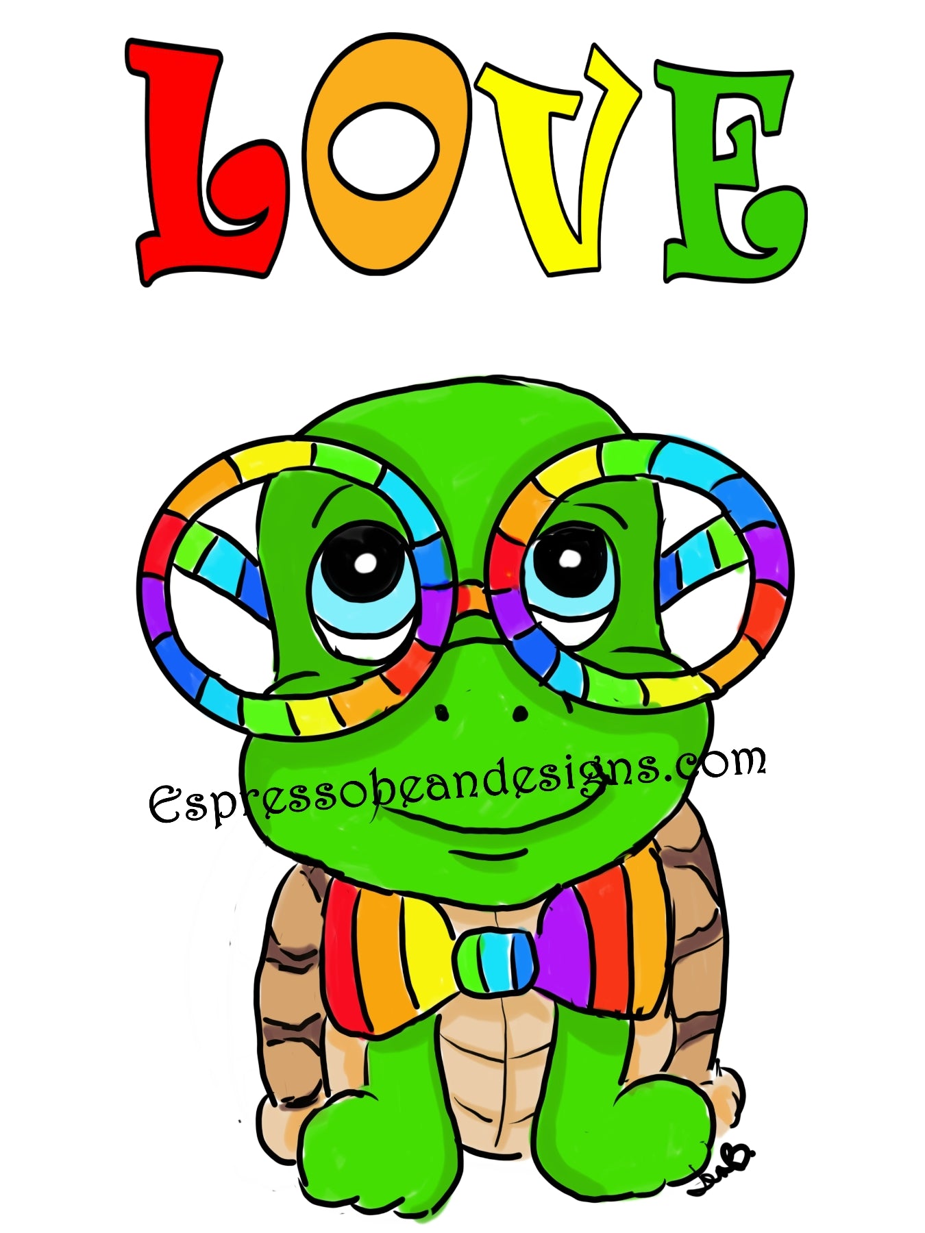 Turtle Love  Print your own wall art 18 by 24 inches